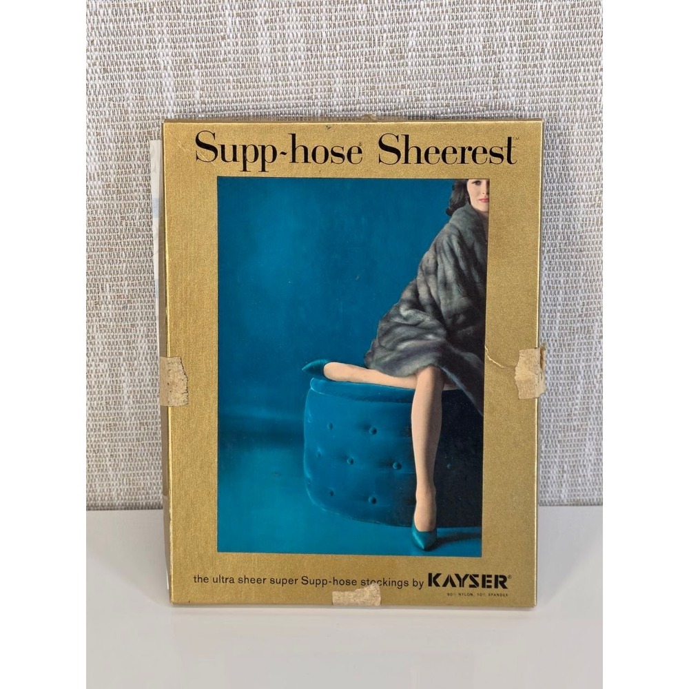Vintage Supp-hose Sheerest Kayser Support Stockings 3 Pairs Medium 051/014